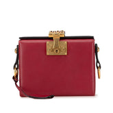 ディオール アディクト スモールボックス 斜め掛け ショルダーバッグ レッド レザー レディース Dior 【中古】