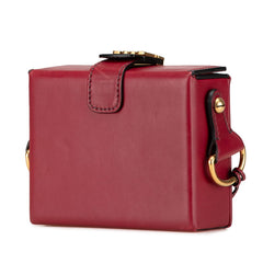 ディオール アディクト スモールボックス 斜め掛け ショルダーバッグ レッド レザー レディース Dior 【中古】