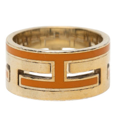 エルメス ムーブアッシュ リング 指輪 #53 ゴールド オレンジ SV925 シルバー メッキ レディース HERMES 【中古】