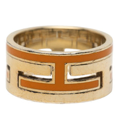 エルメス ムーブアッシュ リング 指輪 #53 ゴールド オレンジ SV925 シルバー メッキ レディース HERMES 【中古】