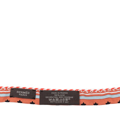 エルメス ツイリードール キャンディ paris station パリステーション スカーフ コーラル ピンク系 シルク レディース HERMES 【中古】