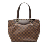 ルイ ヴィトン ダミエ ウエストミンスターPM ハンドバッグ N41102 ブラウン PVC レザー レディース LOUIS VUITTON 中古