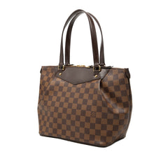 ルイ ヴィトン ダミエ ウエストミンスターPM ハンドバッグ N41102 ブラウン PVC レザー レディース LOUIS VUITTON 中古