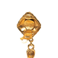 シャネル ココマーク ネクタイ モチーフ イヤリング ゴールド メッキ レディース CHANEL 【中古】