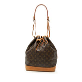 ルイ ヴィトン モノグラム ノエ 肩掛け ショルダーバッグ M42224 ブラウン PVC レザー レディース LOUIS VUITTON 【中古】
