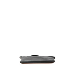 サンローラン ロゴ ショルダーバッグ 581697 ブラック レザー レディース SAINT LAURENT 【中古】