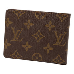ルイ ヴィトン モノグラム ポルトフォイユ ミュルティプル 二つ折り財布 M60895 ブラウン PVC レディース LOUIS VUITTON 【中古】