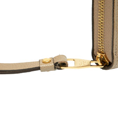 ルイ ヴィトン モノグラム アンプラント ジッピー ウォレット ラウンドファスナー 長財布 M69794 トゥルトレールクレーム ベージュ レザー レディース LOUIS VUITTON 【中古】