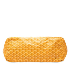 ゴヤール サンルイPM トートバッグ ショルダーバッグ イエロー系 PVC レザー レディース GOYARD 【中古】