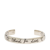 グッチ Blind for love バングル サイズ17 SV925 シルバー レディース GUCCI 【中古】