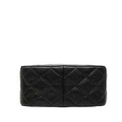 シャネル マトラッセ ココマーク 斜めかけ ショルダーバッグ ブラック キャビアスキン レディース CHANEL 【中古】