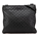 グッチ グッチシマ 斜め掛け ショルダーバッグ 201446 ブラック レザー レディース GUCCI 【中古】