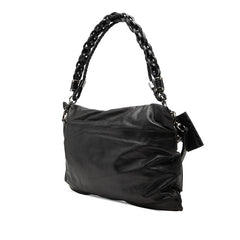 グッチ スタッズ ハンドバッグ ワンショルダー クラッチバッグ 228565 ブラック レザー レディース GUCCI 【中古】