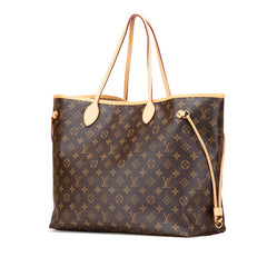 ルイ ヴィトン モノグラム ネヴァーフルGM ショルダーバッグ トートバッグ M40991 ブラウン PVC レザー レディース LOUIS VUITTON 【中古】