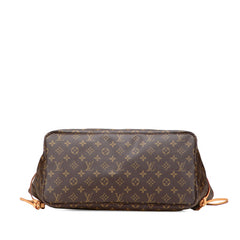 ルイ ヴィトン モノグラム ネヴァーフルGM ショルダーバッグ トートバッグ M40991 ブラウン PVC レザー レディース LOUIS VUITTON 【中古】