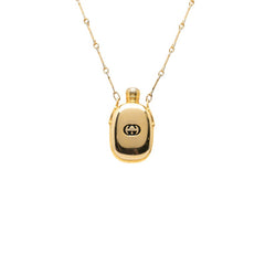 グッチ パフュームボトル チェーン ペンダント ネックレス ゴールド メッキ レディース GUCCI 【中古】