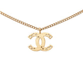 シャネル ココマーク チェーン ペンダント ネックレス 01P刻印 ゴールド メッキ レディース CHANEL 【中古】