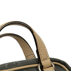 グッチ GGナイロン オフザグリッド ハンドバッグ ショルダーバッグ 2WAY 625850 グレー ベージュ ナイロン レザー レディース GUCCI 【中古】