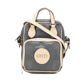 グッチ GGナイロン オフザグリッド ハンドバッグ ショルダーバッグ 2WAY 625850 グレー ベージュ ナイロン レザー レディース GUCCI 【中古】