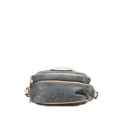 グッチ GGナイロン オフザグリッド ハンドバッグ ショルダーバッグ 2WAY 625850 グレー ベージュ ナイロン レザー レディース GUCCI 【中古】