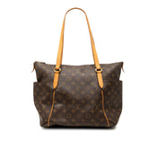 ルイ ヴィトン モノグラム トータリーMM トートバッグ ショルダーバッグ M56689 ブラウン PVC レザー レディース LOUIS VUITTON 【中古】