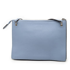 フェンディ 斜め掛け ショルダーバッグ 8M0369 ブルー系 レザー レディース FENDI 【中古】