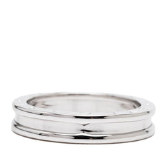 ブルガリ ビーゼロワン リング 指輪 #59 シルバー K18WG ホワイトゴールド メンズ BVLGARI 【中古】