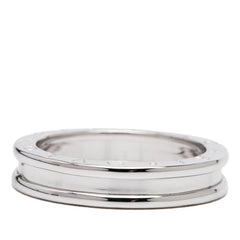 ブルガリ ビーゼロワン リング 指輪 #59 シルバー K18WG ホワイトゴールド メンズ BVLGARI 【中古】