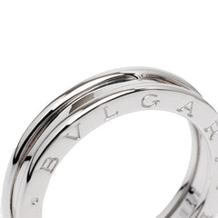 ブルガリ ビーゼロワン リング 指輪 #59 シルバー K18WG ホワイトゴールド メンズ BVLGARI 【中古】
