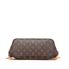 ルイ ヴィトン モノグラム ネヴァーフルPM トートバッグ ハンドバッグ M40155 ブラウン PVC レザー レディース LOUIS VUITTON 【中古】