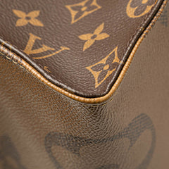ルイ ヴィトン モノグラム ジャイアントリバース オンザゴーGM ハンドバッグ ショルダーバッグ M45320 ブラウン PVC レザー レディース LOUIS VUITTON 【中古】
