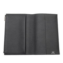 エルメス EAジップ PM 手帳カバー ノワール ブラック トゴ レディース HERMES 【中古】
