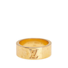 ルイ ヴィトン バーグ LVインスティンクト リング 指輪 #M M00513 ゴールド メッキ メンズ LOUIS VUITTON 【中古】
