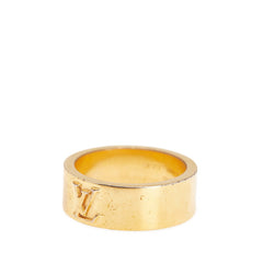 ルイ ヴィトン バーグ LVインスティンクト リング 指輪 #M M00513 ゴールド メッキ メンズ LOUIS VUITTON 【中古】