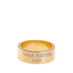 ルイ ヴィトン バーグ LVインスティンクト リング 指輪 #M M00513 ゴールド メッキ メンズ LOUIS VUITTON 【中古】