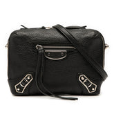 バレンシアガ レポーター ショルダーバッグ 斜め掛け 488798 ブラック レザー レディース BALENCIAGA 【中古】