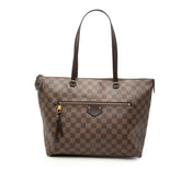 ルイ ヴィトン ダミエ イエナMM トートバッグ ショルダーバッグ N41013 ブラウン PVC レザー レディース LOUIS VUITTON 【中古】