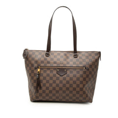 ルイ ヴィトン ダミエ イエナMM トートバッグ ショルダーバッグ N41013 ブラウン PVC レザー レディース LOUIS VUITTON 【中古】