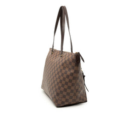 ルイ ヴィトン ダミエ イエナMM トートバッグ ショルダーバッグ N41013 ブラウン PVC レザー レディース LOUIS VUITTON 【中古】