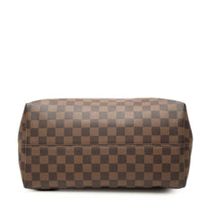ルイ ヴィトン ダミエ イエナMM トートバッグ ショルダーバッグ N41013 ブラウン PVC レザー レディース LOUIS VUITTON 【中古】