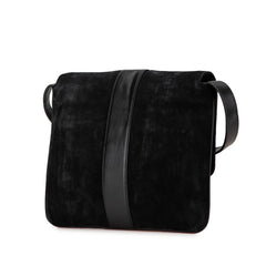 グッチ GGマーモント アリー 斜め掛け ショルダーバッグ 550126 ブラック スウェード レディース GUCCI 【中古】