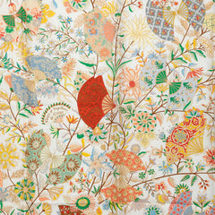 エルメス カレ90 花咲く織物 Fleurs et Papillons de Tissus スカーフ ホワイト マルチカラー シルク レディース HERMES 中古