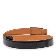 エルメス Hプレート ベルト サイズ:85 ブラック レザー レディース HERMES 【中古】