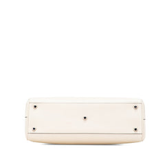 グッチ ズゥミ ホースビット ハンドバッグ トップハンドル 564714 ホワイト レザー レディース GUCCI 【中古】