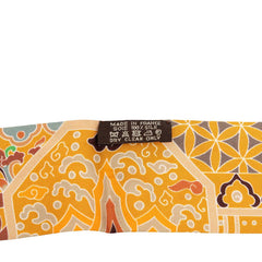エルメス ツイリー Collections Imperiales 王室のコレクション スカーフ オレンジ系 マルチカラー シルク レディース HERMES 【中古】