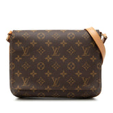 ルイ ヴィトン モノグラム ミュゼット タンゴ ショート ショルダーバッグ M51257 ブラウン PVC レザー レディース LOUIS VUITTON 【中古】