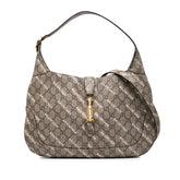 グッチ × バレンシアガ ザハッカープロジェクト GGスプリーム ジャッキー 1961 ハンドバッグ ショルダーバッグ 2WAY 636710 ベージュ ホワイト PVC レディース GUCCI 【中古】