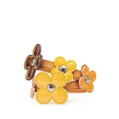 ルイ ヴィトン フラワー レキシントン ブレスレット チョーカー M92252 マルチカラー レザー パテントレザー レディース LOUIS VUITTON 【中古】