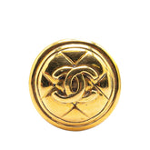 シャネル ヴィンテージ マトラッセ ココマーク ブローチ ゴールド メッキ レディース CHANEL 【中古】