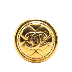 シャネル ヴィンテージ マトラッセ ココマーク ブローチ ゴールド メッキ レディース CHANEL 【中古】